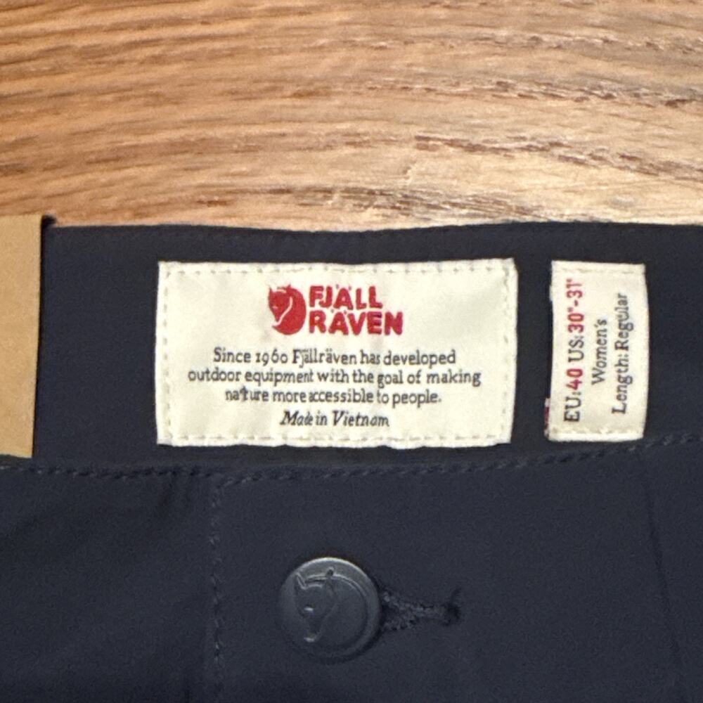 FjallRaven Women High Coast Lite Trousers Navy F89430 EU 40 30-31” Regular - Picture 6 of 8